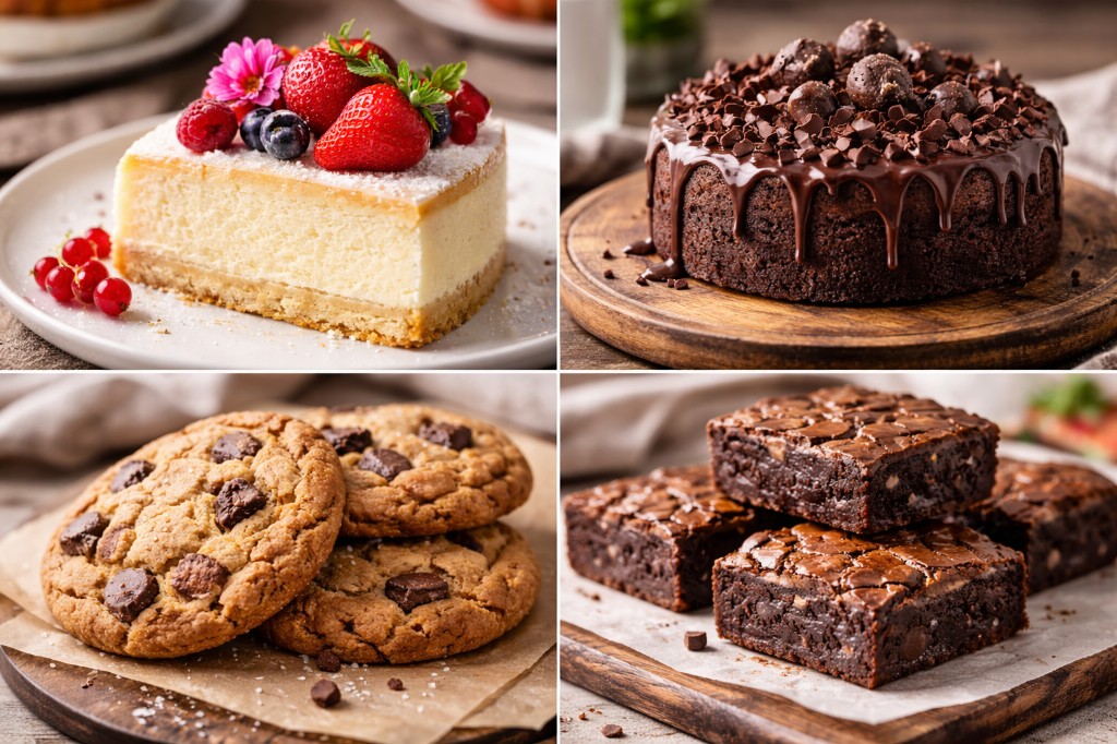 Chamonix tasting box with assorted cakes and treats